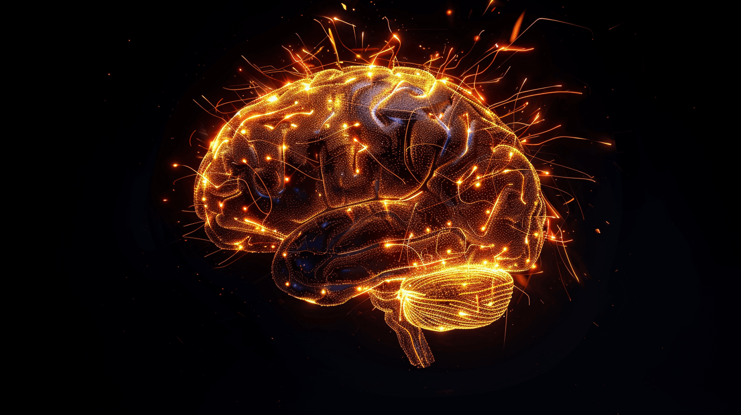 ネオン回路で構成された脳